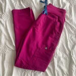 FIGS raspberry sorbet scrub bottoms